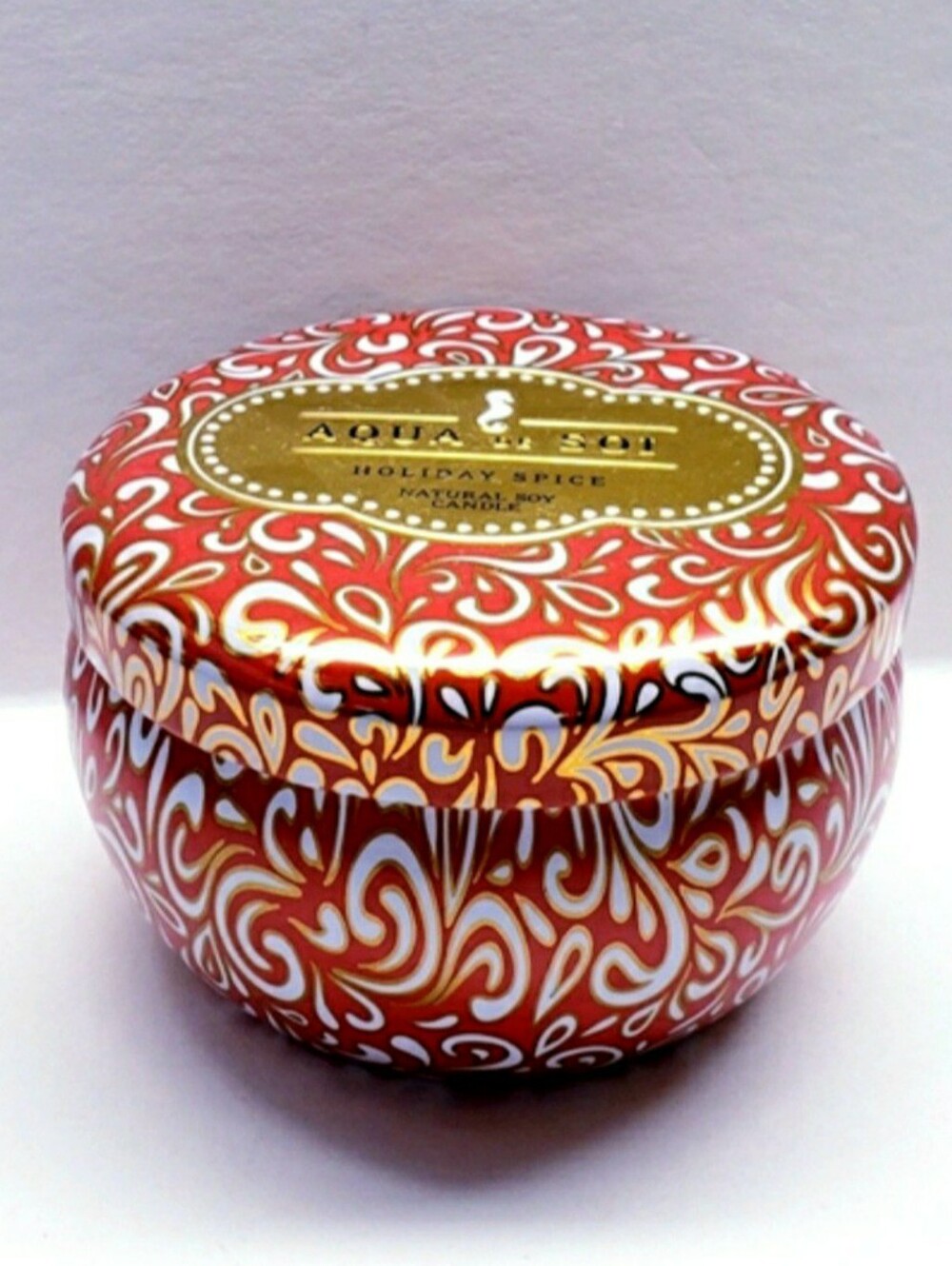 The Soi Company Natural Soy Candles HOLIDAY SPICE Aqua de Soi Tin Candle -9 Oz
